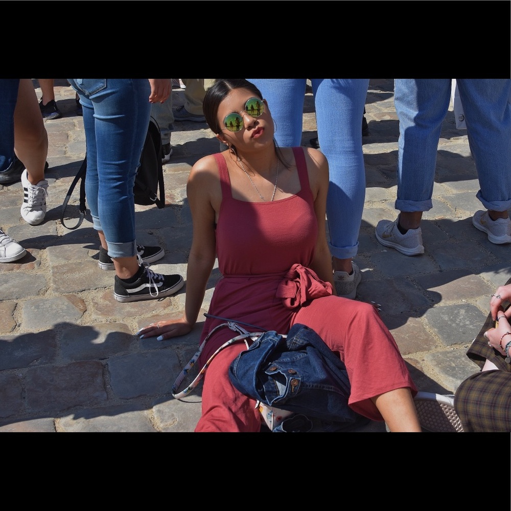 Pink jumpsuit